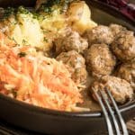 Meatballs and mashed potatoes